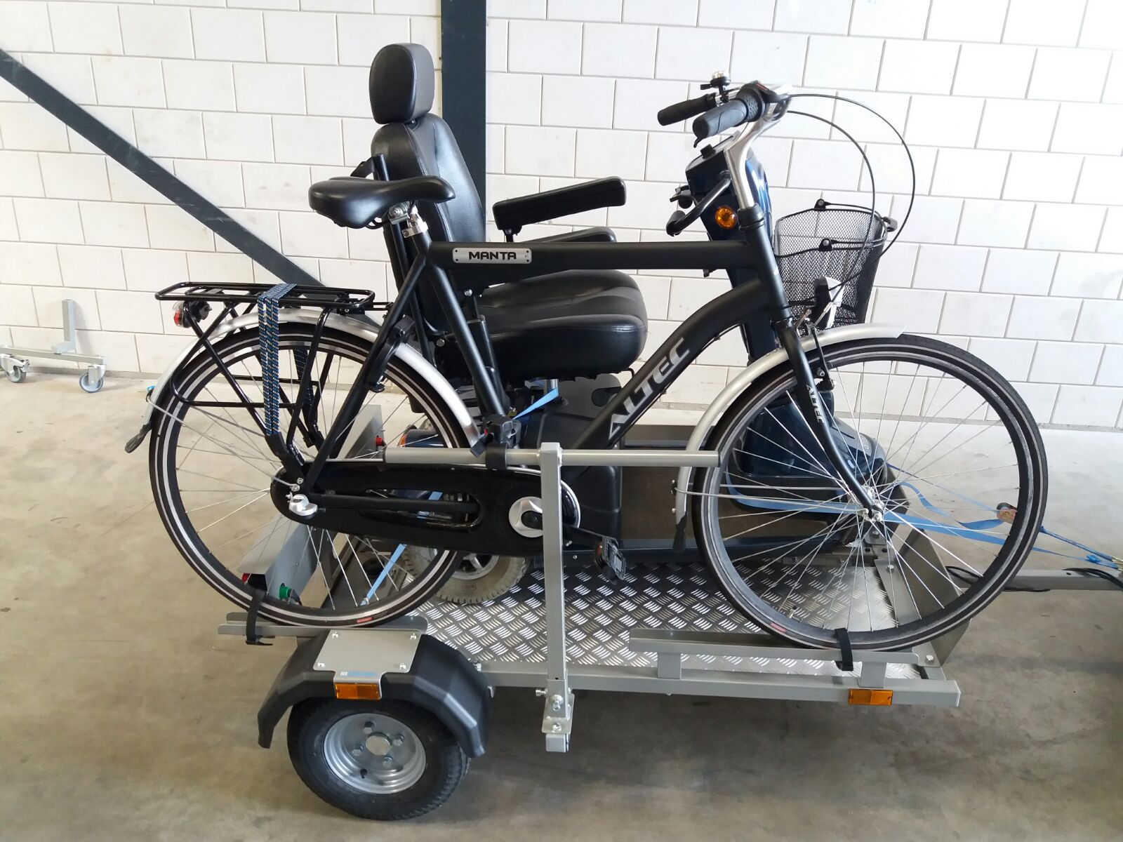2. Scootwagen voor driewielfiets